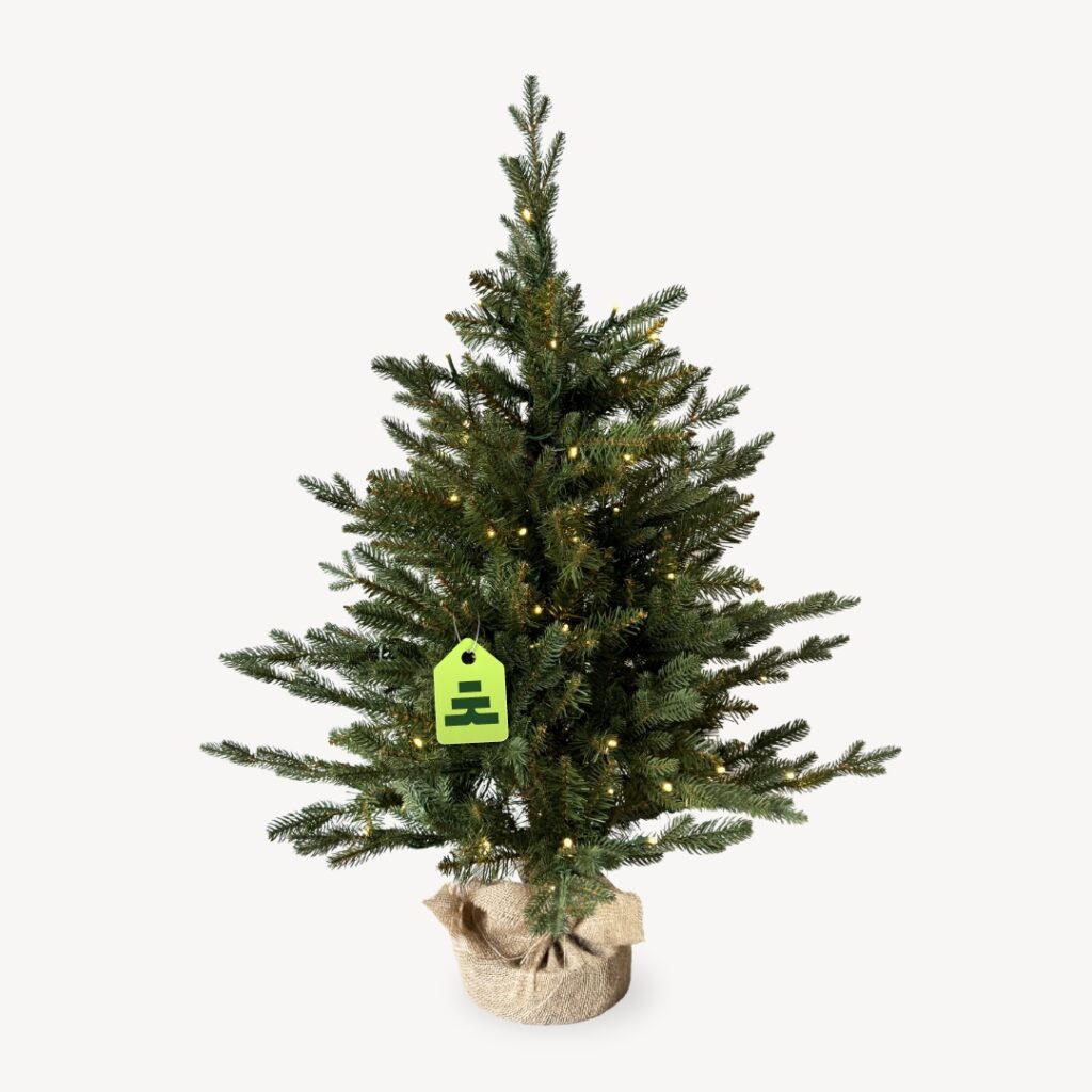 Smrk Přírodní 100 LED 90 cm